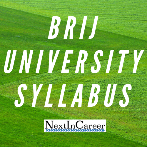 Brij University Syllabus 21 Download Ug Pg Cbcs Ba Bsc Syllabus